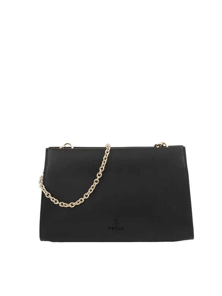 Borsa a spalla donna Furla MyFurla in pelle nera