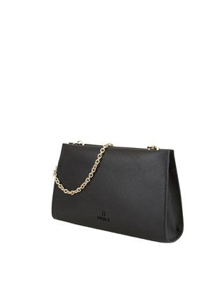 Borsa a spalla donna Furla MyFurla in pelle nera in DONNA