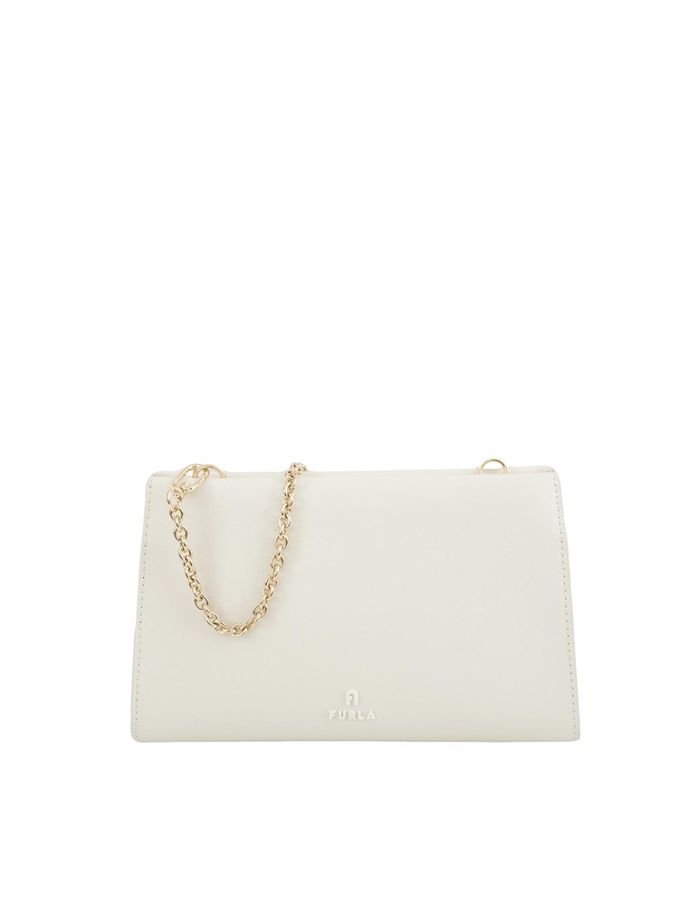Borsa a spalla donna Furla MyFurla in pelle color panna