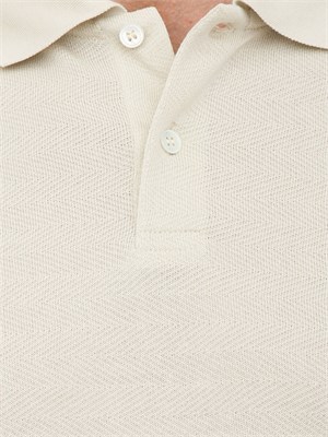 Polo Corneliani avorio in cotone in UOMO