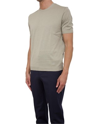 T-shirt in maglia girocollo Corneliani in cotone in UOMO