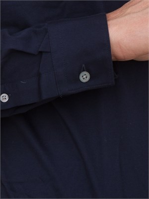 Camicia Corneliani blu in puro cotone in UOMO