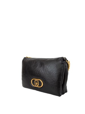 Borsa a spalla Liu Jo modello LaPuffy con effetto nappa nero in DONNA