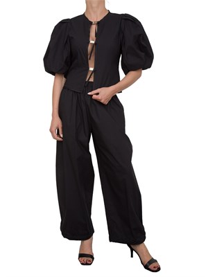 Pantalone nero Pinko modello balloon con coulisse in DONNA