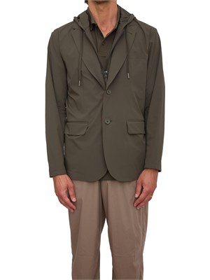 ARMANI EXCHANGE Giacca A.X. verde con cappuccio in UOMO