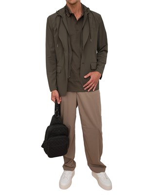 ARMANI EXCHANGE Giacca A.X. verde con cappuccio in UOMO
