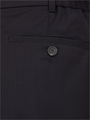 Pantalone uomo blu Emporio Armani dal taglio classico e dritto con pinces in UOMO