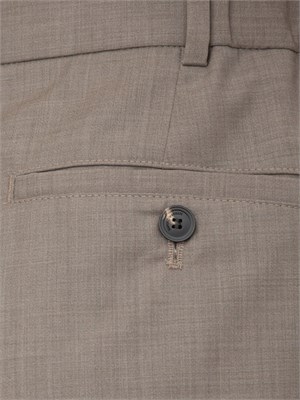 Pantalone uomo grigio tortora Emporio Armani dal taglio classico e dritto con pinces in UOMO