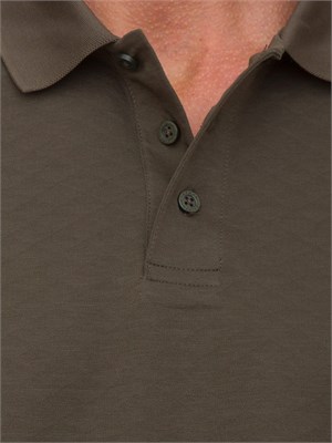 ARMANI EXCHANGE Polo A.X. verde in puro cotone con ricami all over in UOMO