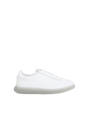 Sneaker uomo Emporio Armani in pelle bianca in UOMO