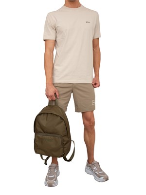 BOSS Bermuda Hugo in cotone elasticizzato con logo con cornice in UOMO