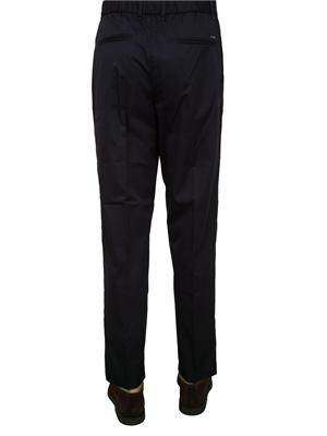 Pantaloni uomo Emporio Armani modello chino in cotone stretch blu in UOMO