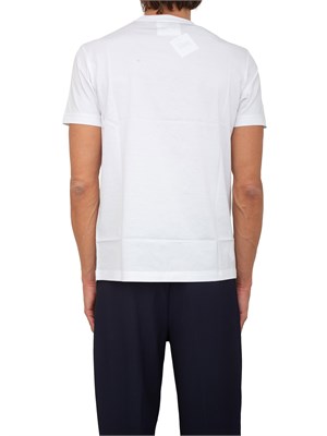 T-shirt bianca Emporio Armani uomo con logo tono su tono in UOMO