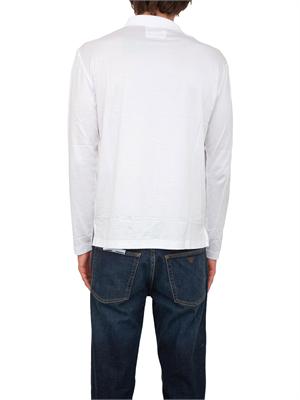 Polo marrone maniche lunghe Emporio Armani uomo in cotone fluido e lucido in UOMO
