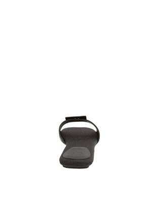 Ciabatte nere Armani Exchange donna con fascia e logo tono su tono in DONNA