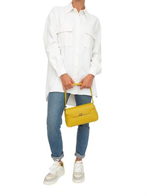 TWIN-SET Camicia Twinset Actitude in crêpe piquet bianco con tasconi applicati avanti in DONNA