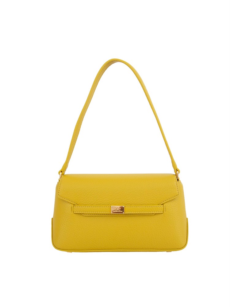 Borsa a spalla gialla  Elisabetta Franchi con logo