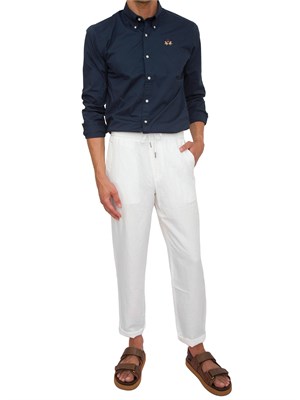 Camicia La Martina blu slim fit - Leon in UOMO
