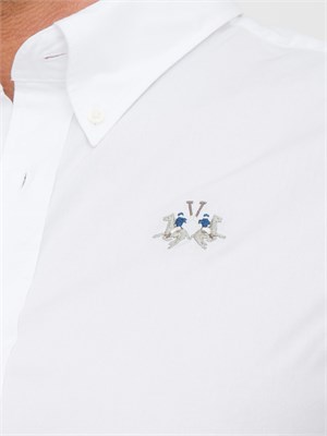 Camicia La Martina bianco slim fit - Leon in UOMO