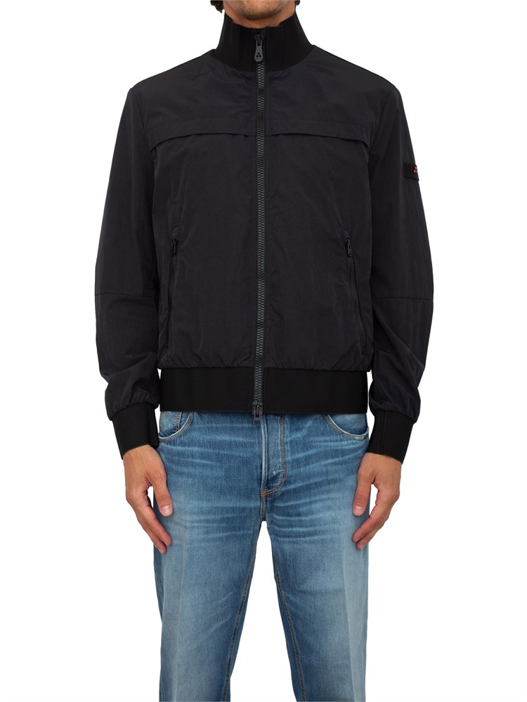 Bomber Peuterey blu in popeline tecnico