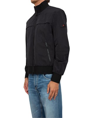 Bomber Peuterey blu in popeline tecnico in UOMO