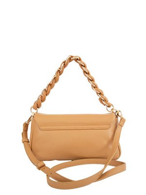 Borsa Marella in similpelle beige con manico intrecciato in DONNA