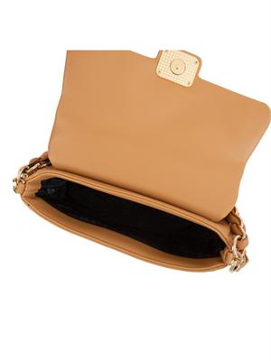 Borsa Marella in similpelle beige con manico intrecciato in DONNA