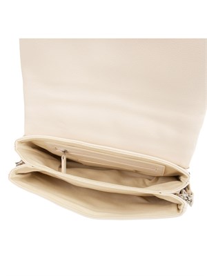 Borsa donna Marella in tessuto spalmato bianco con finish martellato in DONNA