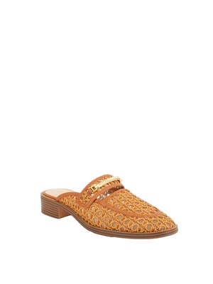 TWIN-SET Mules Twinset in rafia e pelle sintetica in DONNA