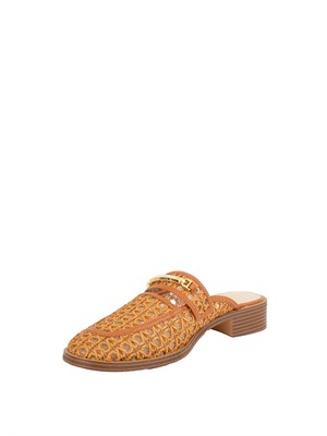 TWIN-SET Mules Twinset in rafia e pelle sintetica in DONNA