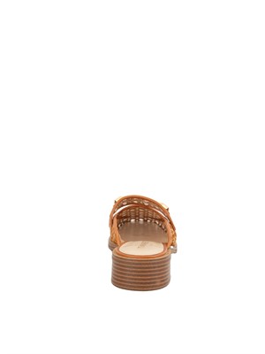 TWIN-SET Mules Twinset in rafia e pelle sintetica in DONNA