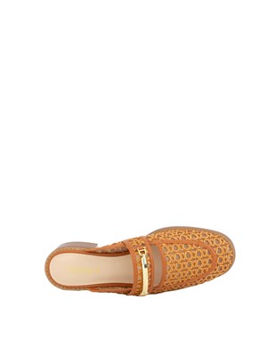TWIN-SET Mules Twinset in rafia e pelle sintetica in DONNA