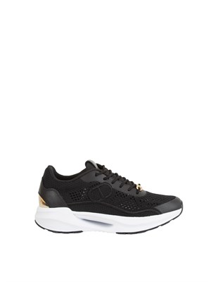 TWIN-SET Sneakers Twinset in mesh nero in DONNA