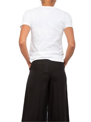 TWIN-SET T-shirt Twinset in cotone bianco con stampa in DONNA