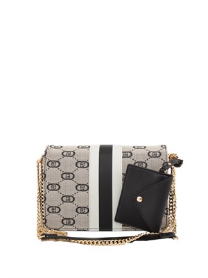 Borsa donna Liu Jo in pelle ecologica nera con cuciture e piccola pochette in DONNA