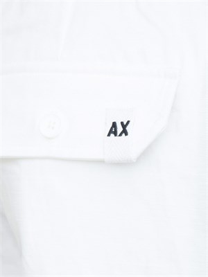 Bermuda Armani Exchange bianco in misto lino in UOMO