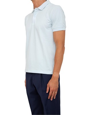 Polo Calvin Klein celeste piquet thermo tech in UOMO