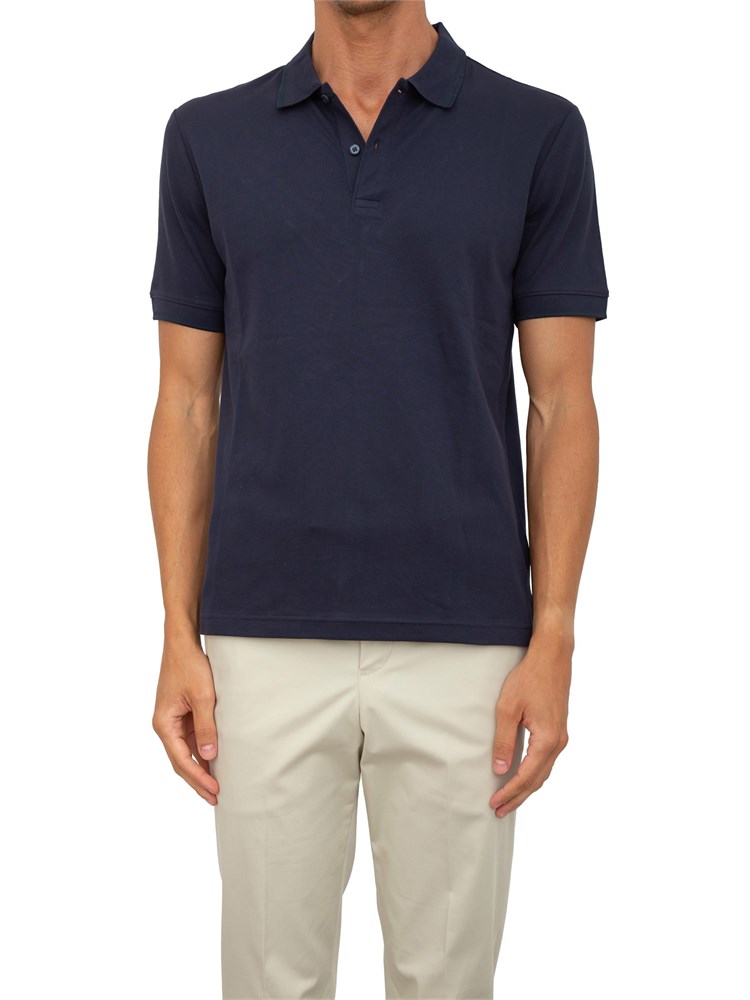 Polo Calvin Klein blu piquet thermo tech