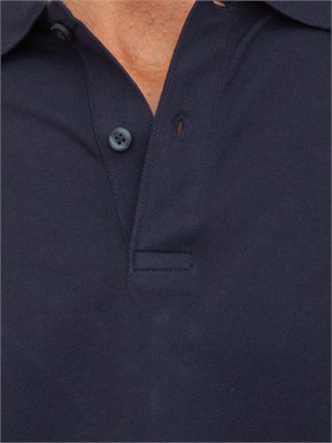 Polo Calvin Klein blu piquet thermo tech in UOMO
