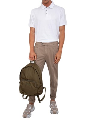 Polo uomo Calvin Klein in cotone interlock bianco in UOMO