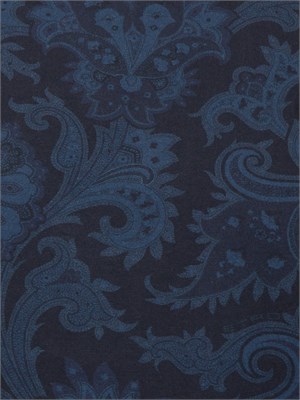 T-shirt Etro blu in cotone paisley maxi fiori in UOMO
