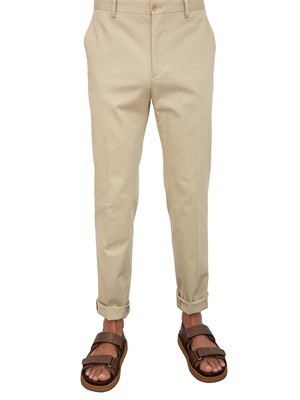 Pantaloni Etro Beige in gabardine in UOMO