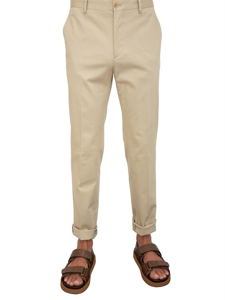 Pantaloni Etro Beige in gabardine
