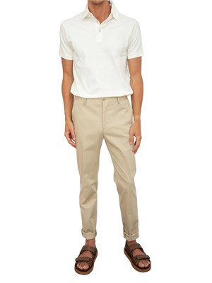 Pantaloni Etro Beige in gabardine in UOMO