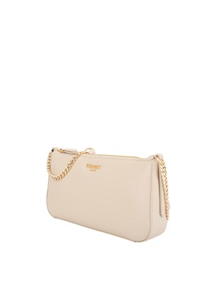 TWIN-SET Borsa tracolla Twinset effetto pelle di vitello nappato avorio in DONNA
