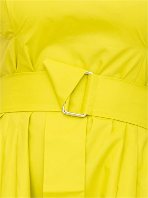 TWIN-SET Abito lungo Twinset Actitude in popeline verde lime in DONNA