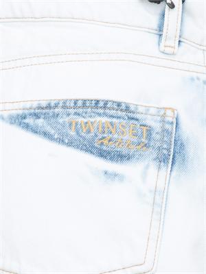 TWIN-SET Shorts Twinset Actitude in jeans super bleach in DONNA
