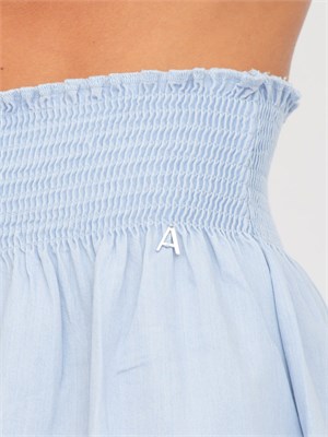 TWIN-SET Gonna longuette Twinset Actitude in chambray celeste in DONNA