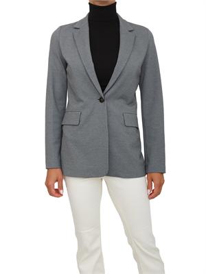 Giacca monopetto Emme Marella in tessuto stretch grigio in DONNA