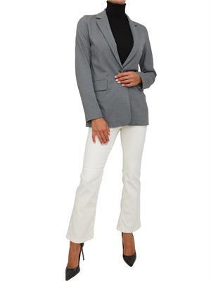 Giacca monopetto Emme Marella in tessuto stretch grigio in DONNA